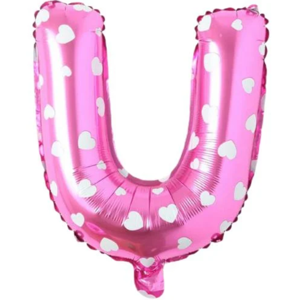 Folyo Balon Pembe U 16 İnç 36 Cm